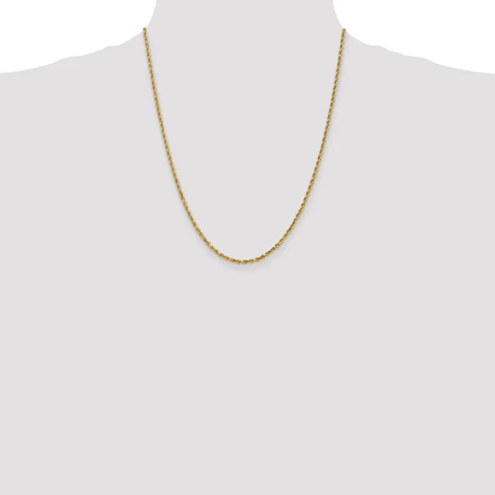 10k 225mm Diamondcut Rope ChainWBC10K01822 WB Choice Jewelry Necklaces 10k 225mm Diamondcut Rope ChainWBC10K01822 WB Choice Jewelry Necklaces