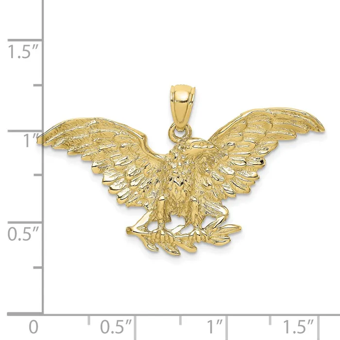 10K Eagle w Wings Spread CharmWBC10K6524 WB Choice Jewelry Charm Necklaces 10K Eagle w Wings Spread CharmWBC10K6524 WB Choice Jewelry Charm Necklaces