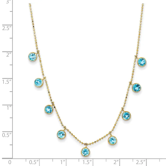 14k Blue Topaz w2in ext NecklaceWBCXF264218 WB Choice Jewelry Necklaces 14k Blue Topaz w2in ext NecklaceWBCXF264218 WB Choice Jewelry Necklaces