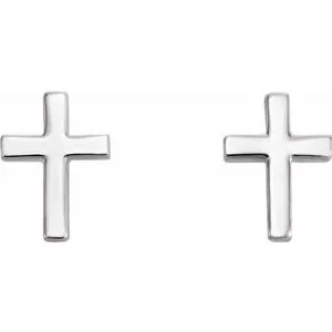Earrings WB Choice Jewelry Platinum 75 mm Cross EarringsR17014608PSTWBC Earrings WB Choice Jewelry Platinum 75 mm Cross EarringsR17014608PSTWBC