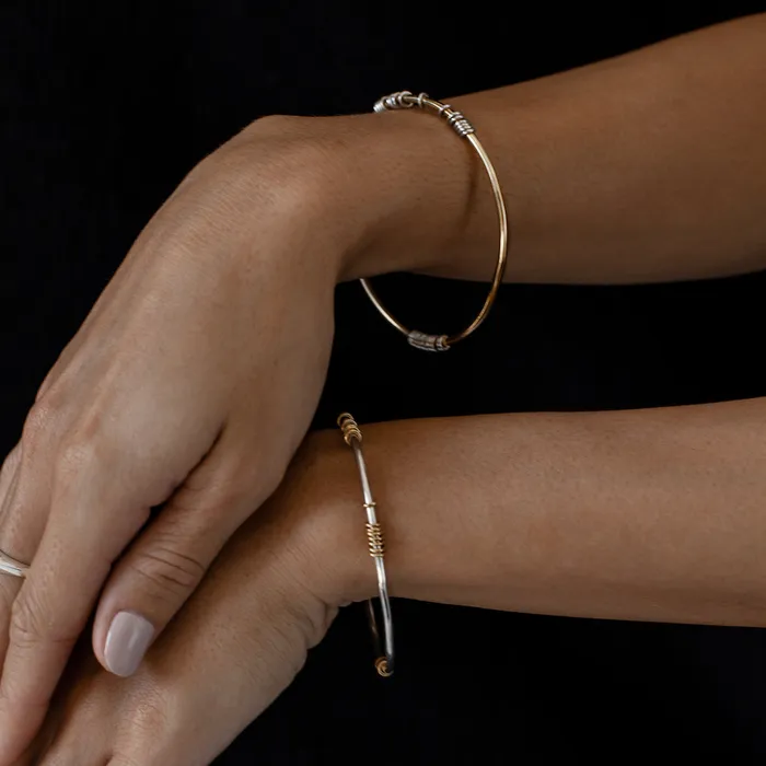 IZA JEWELRY Rings Satellite Bangle silver IZA JEWELRY Rings Satellite Bangle silver