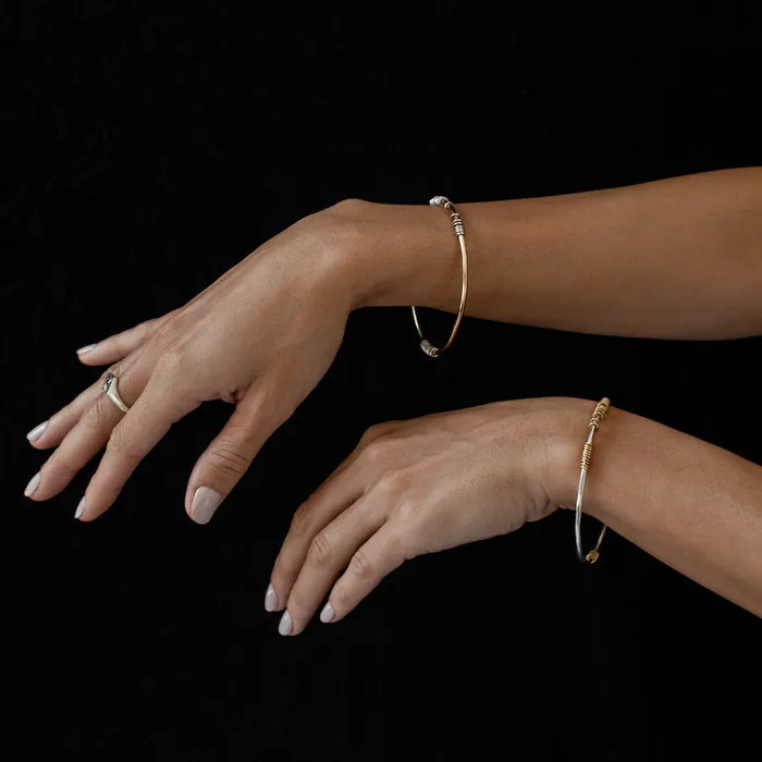 IZA JEWELRY Rings Satellite Bangle silver IZA JEWELRY Rings Satellite Bangle silver