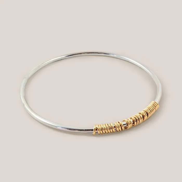 IZA JEWELRY Rings Satellite Bangle silver IZA JEWELRY Rings Satellite Bangle silver