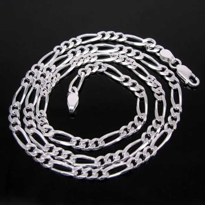 Karizma Jewels Rings Real Solid 925 Sterling Silver Figaro Link Design Mens Chain 202 Karizma Jewels Rings Real Solid 925 Sterling Silver Figaro Link Design Mens Chain 202
