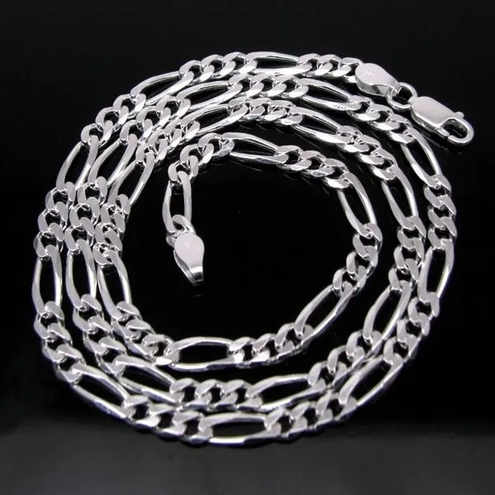 Karizma Jewels Rings Real Solid 925 Sterling Silver Figaro Link Design Mens Chain 202 Karizma Jewels Rings Real Solid 925 Sterling Silver Figaro Link Design Mens Chain 202