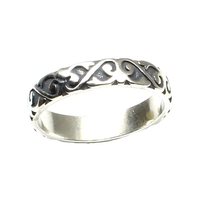 Karizma Jewels Rings Solid Style Real Silver Ring Plain Unisex Band 17 57 no Size