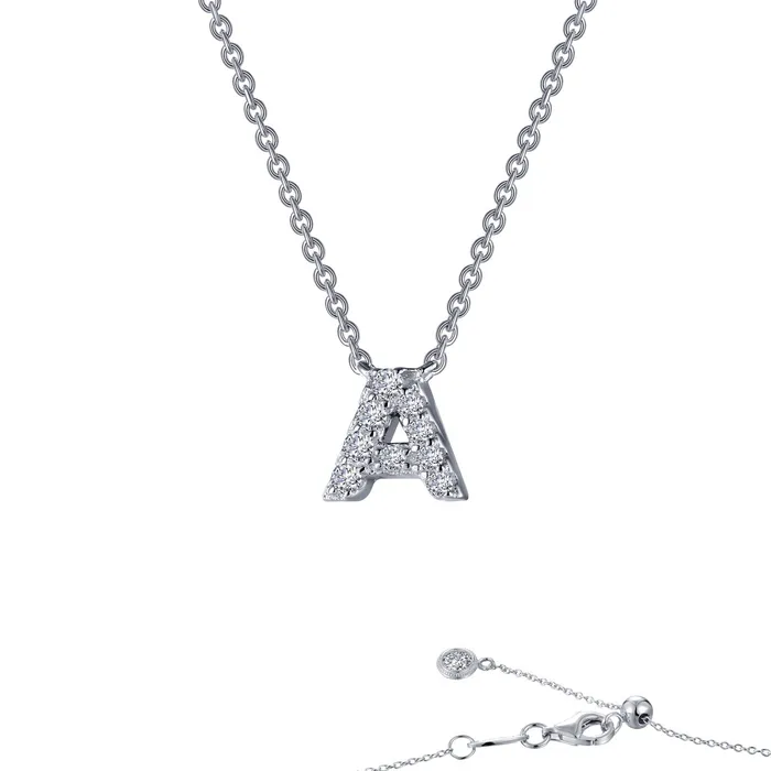 Lafonn Necklaces Letter A Pendant Necklace