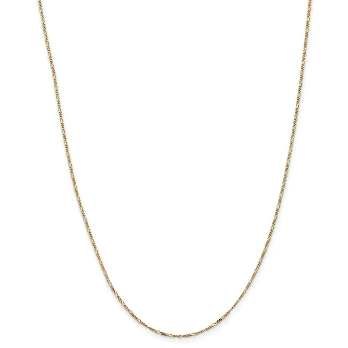Necklaces 14k 125mm Flat Figaro Pendant ChainWBCPEN718 WB Choice Jewelry Necklaces 14k 125mm Flat Figaro Pendant ChainWBCPEN718 WB Choice Jewelry