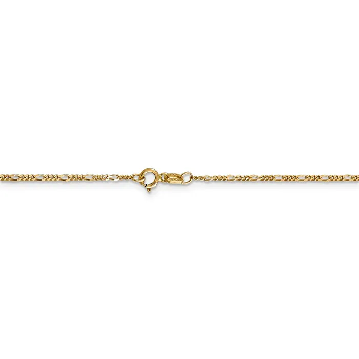 Necklaces 14k 125mm Flat Figaro Pendant ChainWBCPEN718 WB Choice Jewelry Necklaces 14k 125mm Flat Figaro Pendant ChainWBCPEN718 WB Choice Jewelry
