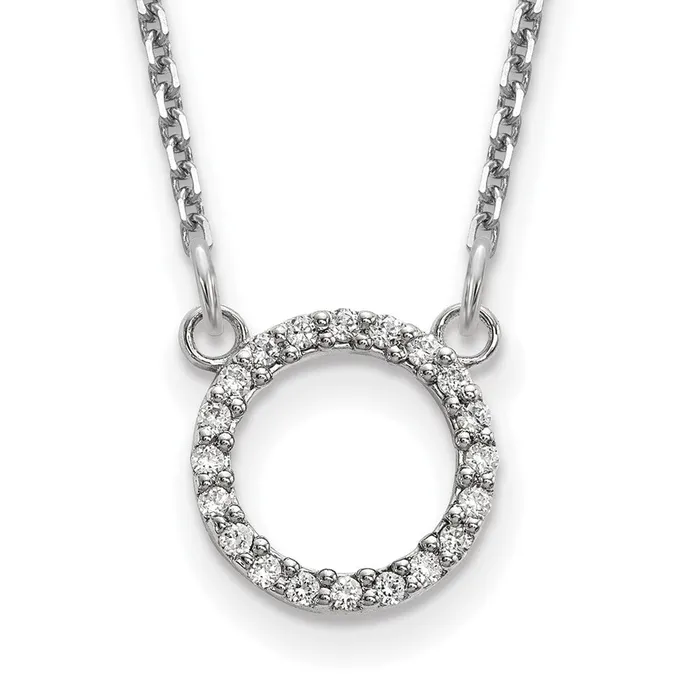 Necklaces 14k White Gold Diamond Open Circle NecklaceWBCXP5027WAAA WB Choice Jewelry Necklaces 14k White Gold Diamond Open Circle NecklaceWBCXP5027WAAA WB Choice Jewelry