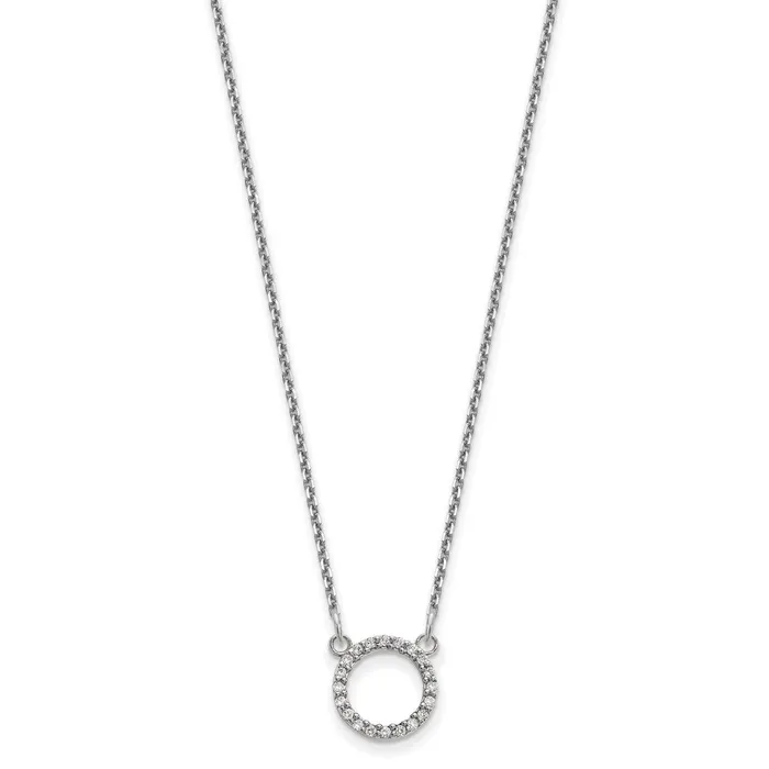Necklaces 14k White Gold Diamond Open Circle NecklaceWBCXP5027WAAA WB Choice Jewelry Necklaces 14k White Gold Diamond Open Circle NecklaceWBCXP5027WAAA WB Choice Jewelry