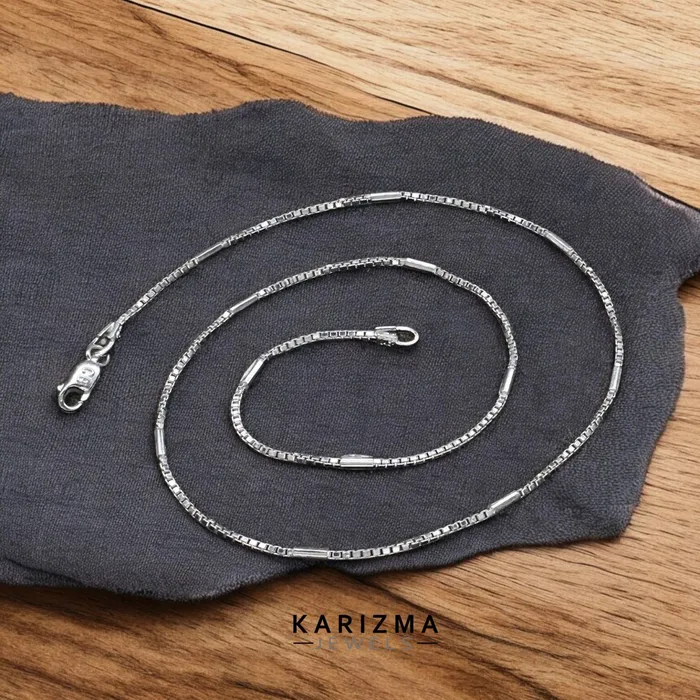 Necklaces Karizma Jewels Real Sterling Silver Indian handmade fabulous Unisex Neck Chain 185 Necklaces Karizma Jewels Real Sterling Silver Indian handmade fabulous Unisex Neck Chain 185