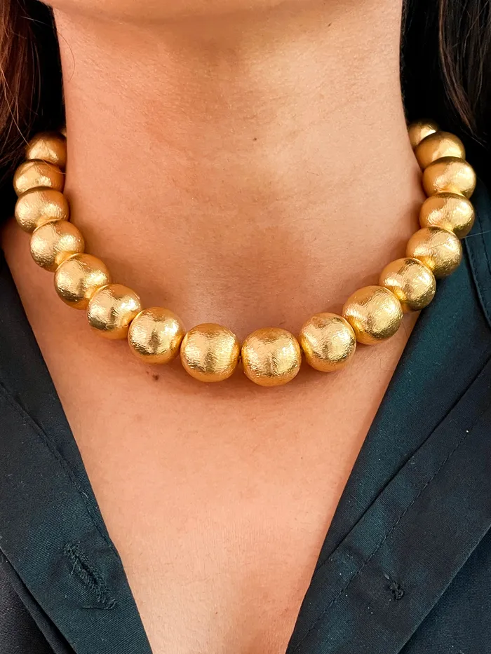 PRERTO ECOMMERCE PRIVATE LIMITED Necklaces Mini Golden Hour Pearly Necklace