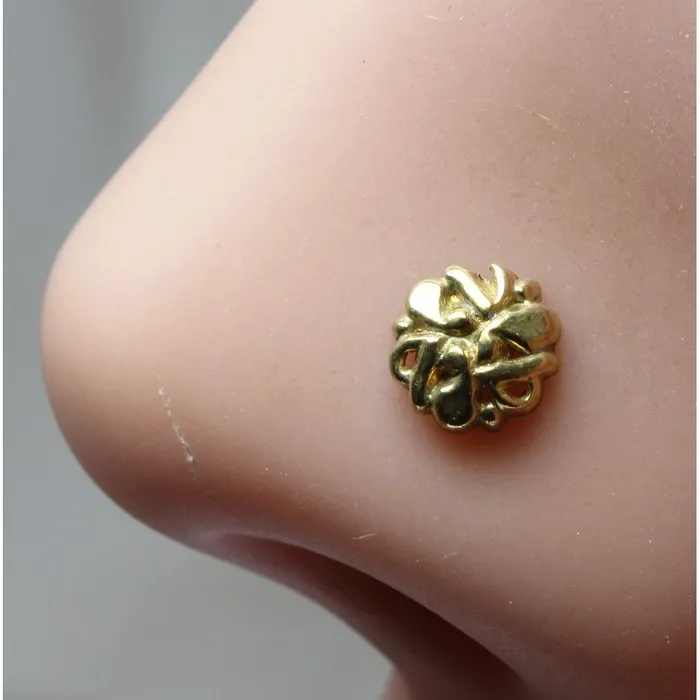 Rings Indian Nose Stud Antique gold finish nose ring Push Pin nase stud Karizma Jewels Rings Indian Nose Stud Antique gold finish nose ring Push Pin nase stud Karizma Jewels