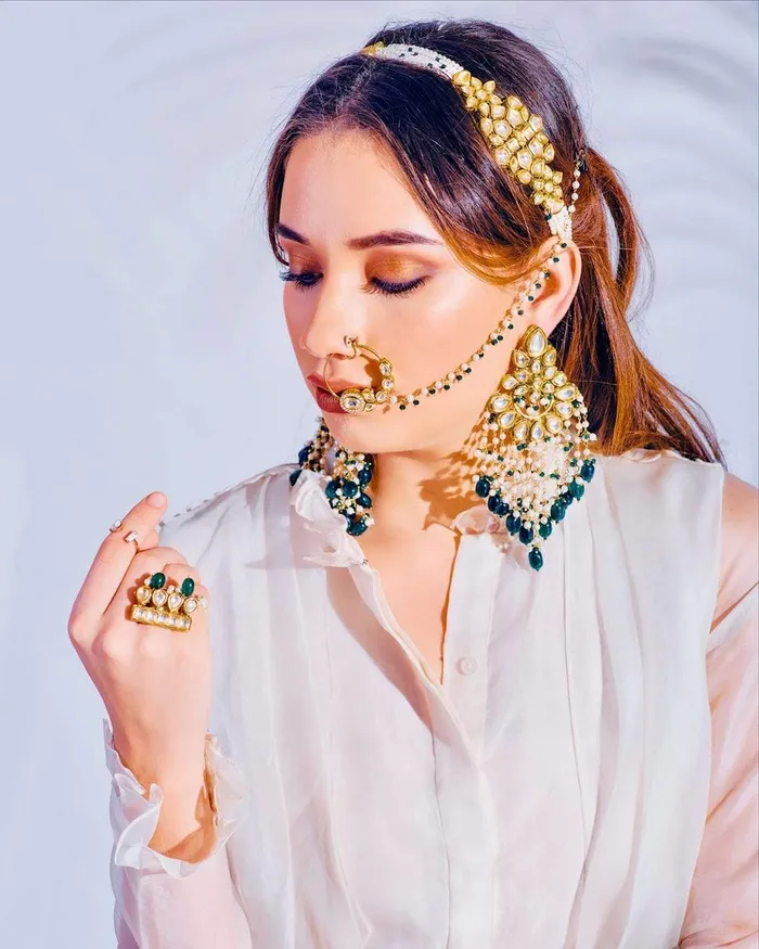 Rings PRERTO ECOMMERCE PRIVATE LIMITED Kiara Kundan Pearl Ring