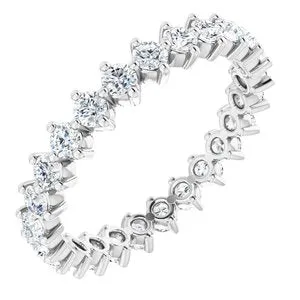Rings WB Choice Jewelry 14K White 1 38 CTW Diamond Eternity Band 123487600052PSTWBC Rings WB Choice Jewelry 14K White 1 38 CTW Diamond Eternity Band 123487600052PSTWBC