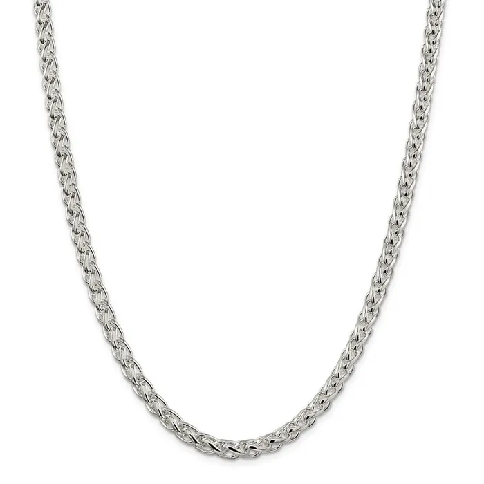 Sterling Silver 6mm Round Spiga ChainWBCQSP25018 WB Choice Jewelry Rings Sterling Silver 6mm Round Spiga ChainWBCQSP25018 WB Choice Jewelry Rings