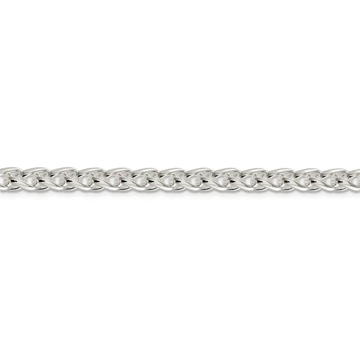Sterling Silver 6mm Round Spiga ChainWBCQSP25018 WB Choice Jewelry Rings Sterling Silver 6mm Round Spiga ChainWBCQSP25018 WB Choice Jewelry Rings