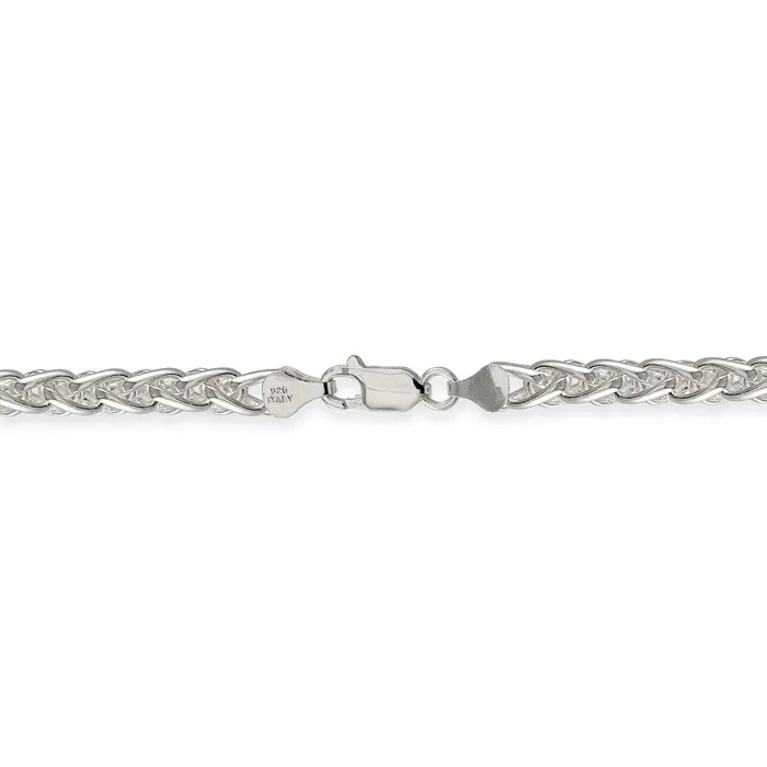 Sterling Silver 6mm Round Spiga ChainWBCQSP25018 WB Choice Jewelry Rings Sterling Silver 6mm Round Spiga ChainWBCQSP25018 WB Choice Jewelry Rings