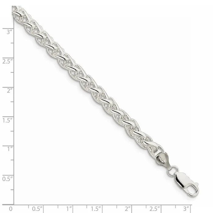Sterling Silver 6mm Round Spiga ChainWBCQSP25018 WB Choice Jewelry Rings Sterling Silver 6mm Round Spiga ChainWBCQSP25018 WB Choice Jewelry Rings