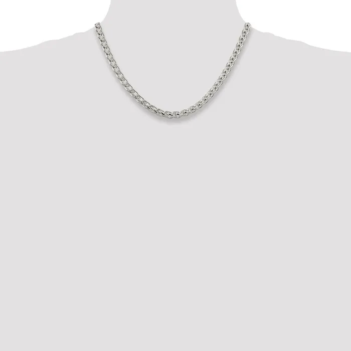 Sterling Silver 6mm Round Spiga ChainWBCQSP25018 WB Choice Jewelry Rings Sterling Silver 6mm Round Spiga ChainWBCQSP25018 WB Choice Jewelry Rings