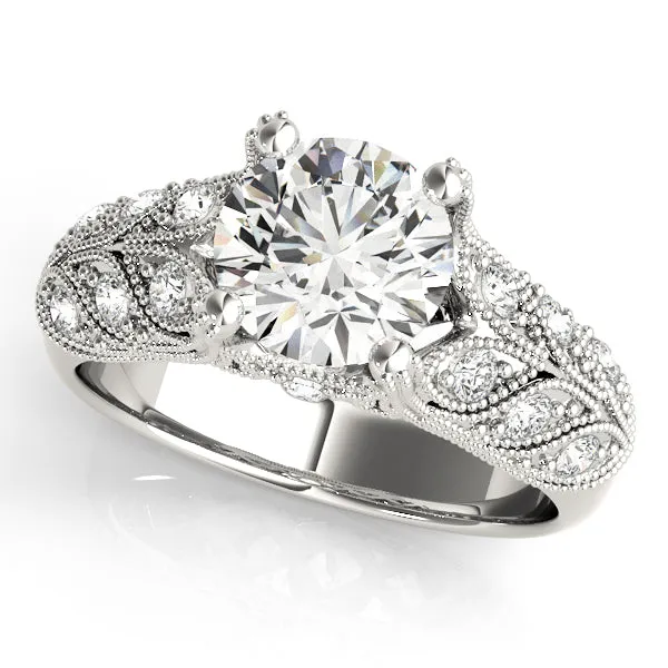 Vintage Diamond Engagement Ring Overnight Mountings Bridal Rings