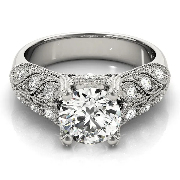 Vintage Diamond Engagement Ring Overnight Mountings Bridal Rings