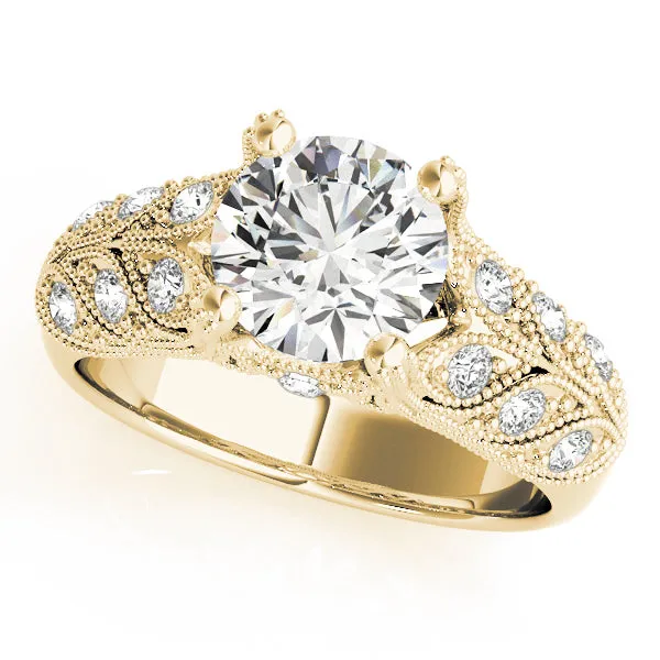 Vintage Diamond Engagement Ring Overnight Mountings Bridal Rings