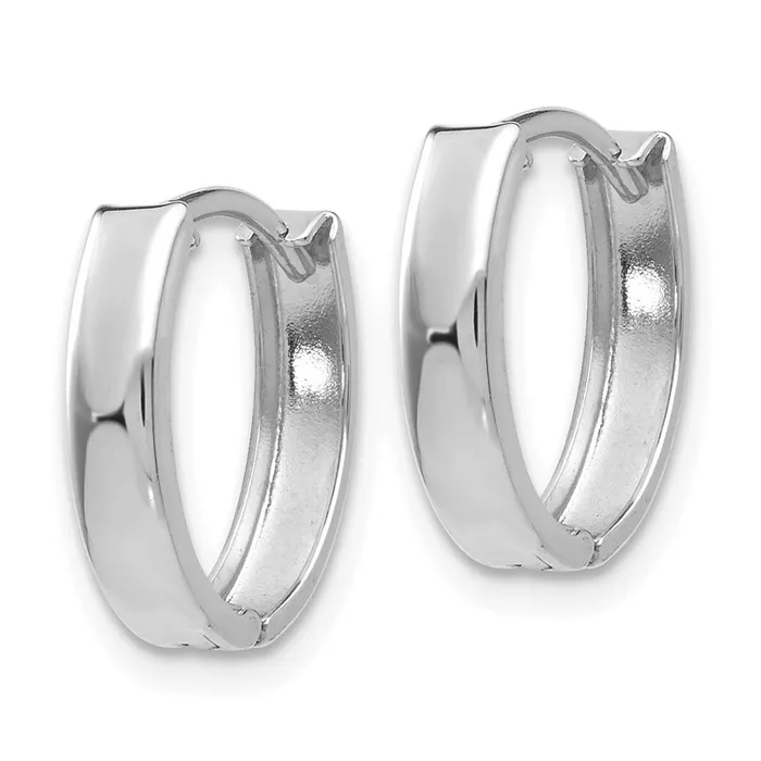 WB Choice Jewelry Earrings 10k White Gold Polished Hinged Hoop EarringsWBC10TL560 WB Choice Jewelry Earrings 10k White Gold Polished Hinged Hoop EarringsWBC10TL560