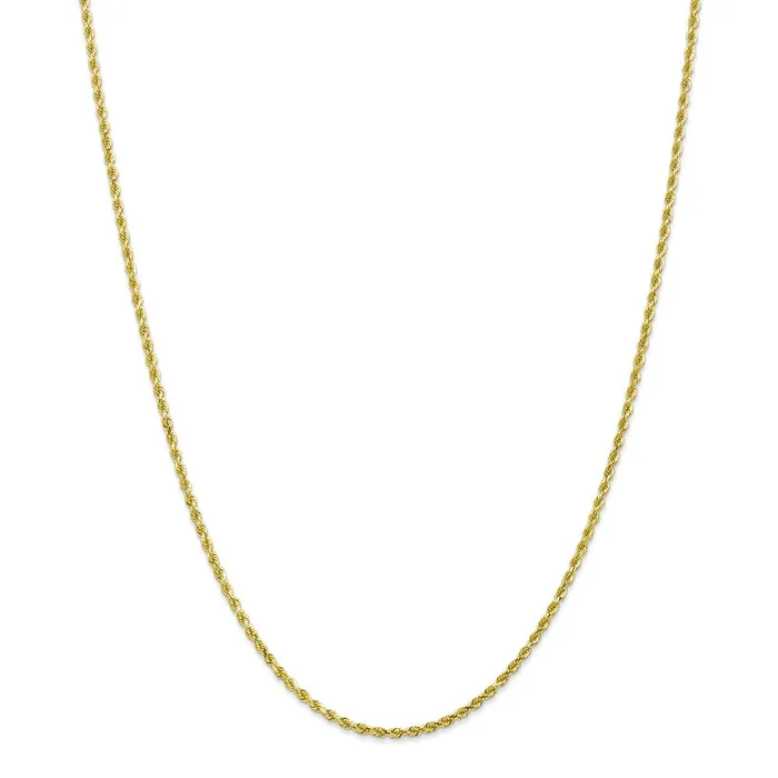 WB Choice Jewelry Necklaces 10k 2mm Diamondcut Rope ChainWBC10K01624