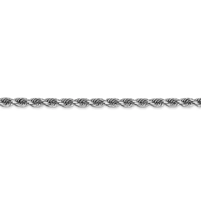 WB Choice Jewelry Necklaces 14k White Gold 335mm DC Quadruple Rope ChainWBCWQT02524 WB Choice Jewelry Necklaces 14k White Gold 335mm DC Quadruple Rope ChainWBCWQT02524