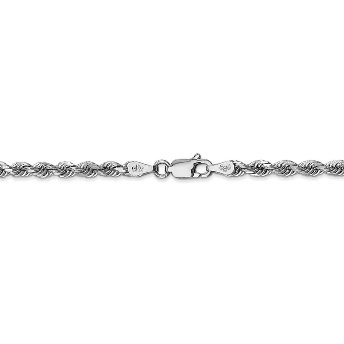 WB Choice Jewelry Necklaces 14k White Gold 335mm DC Quadruple Rope ChainWBCWQT02524 WB Choice Jewelry Necklaces 14k White Gold 335mm DC Quadruple Rope ChainWBCWQT02524