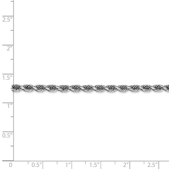 WB Choice Jewelry Necklaces 14k White Gold 335mm DC Quadruple Rope ChainWBCWQT02524 WB Choice Jewelry Necklaces 14k White Gold 335mm DC Quadruple Rope ChainWBCWQT02524