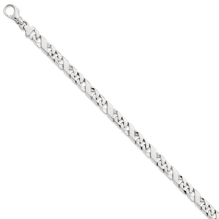 WB Choice Jewelry Necklaces 14K White Gold 67mm HandPolished Fancy Link ChainWBCWLK16522 WB Choice Jewelry Necklaces 14K White Gold 67mm HandPolished Fancy Link ChainWBCWLK16522