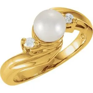 WB Choice Jewelry Rings Pearl Bypass Ring60630209208PSTWBC
