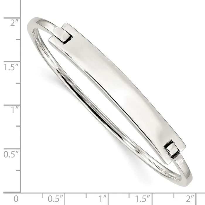 WB Choice Jewelry Sterling Silver ID Hinged BangleWBCQB907 Rings WB Choice Jewelry Sterling Silver ID Hinged BangleWBCQB907 Rings