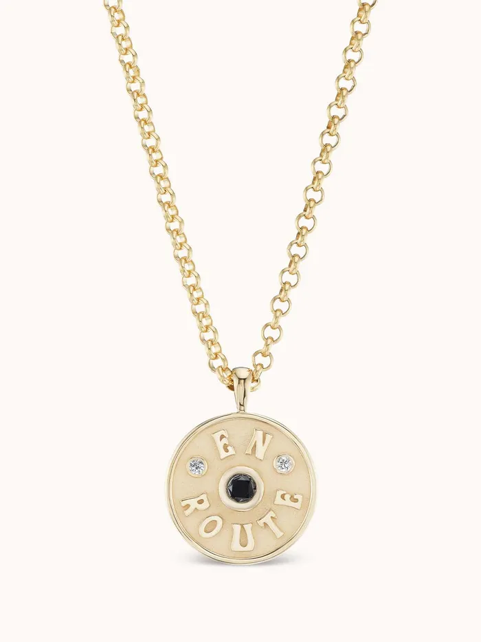 Marlo Laz Necklaces Medium En Route Necklace Black Diamond
