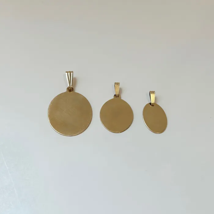Necklaces Gold Engraved Oval Necklace Truly Blessed Jewels