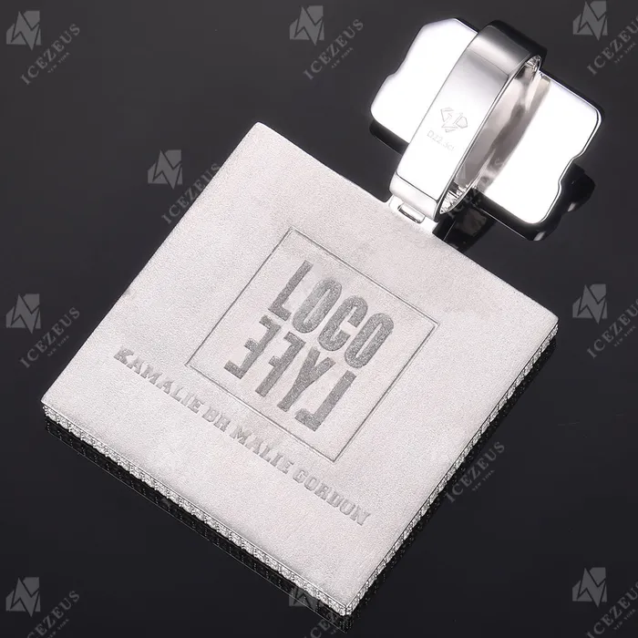 Necklaces IceZeusShop Custom Iced Out Baguette Letter Pendant