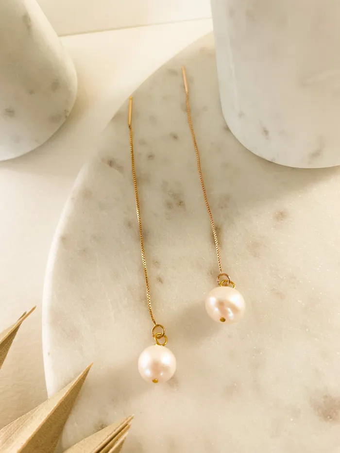 Pearl Drops The Minne Design Co Earrings Pearl Drops The Minne Design Co Earrings