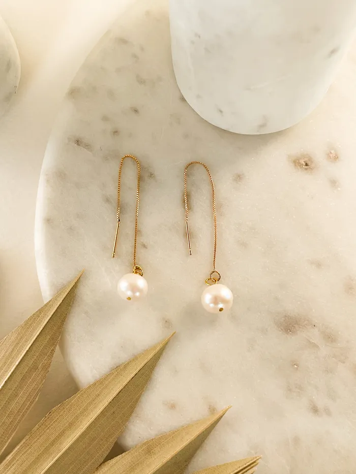 Pearl Drops The Minne Design Co Earrings Pearl Drops The Minne Design Co Earrings