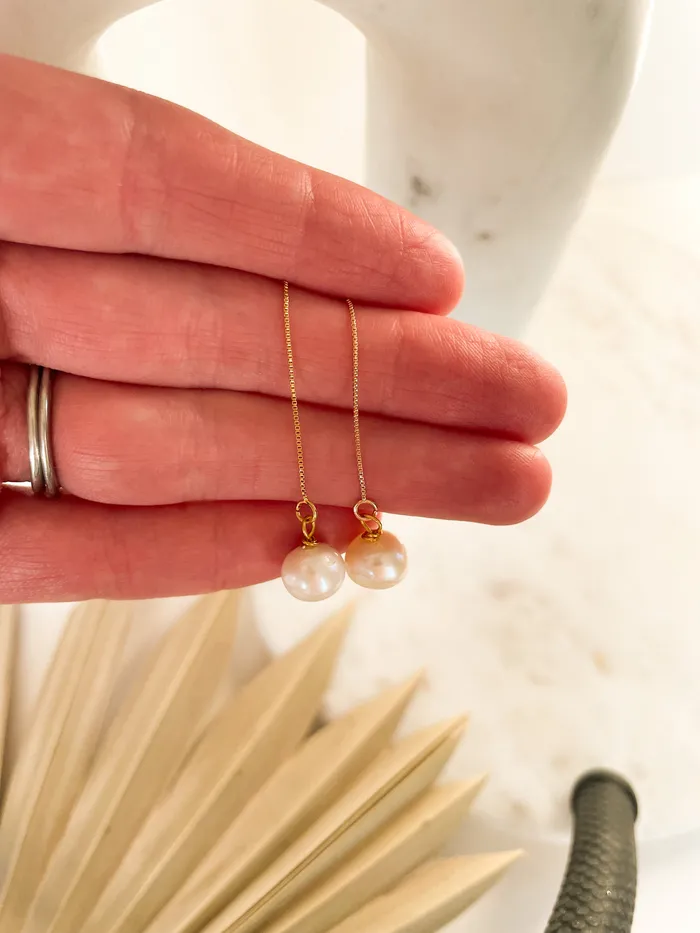 Pearl Drops The Minne Design Co Earrings Pearl Drops The Minne Design Co Earrings