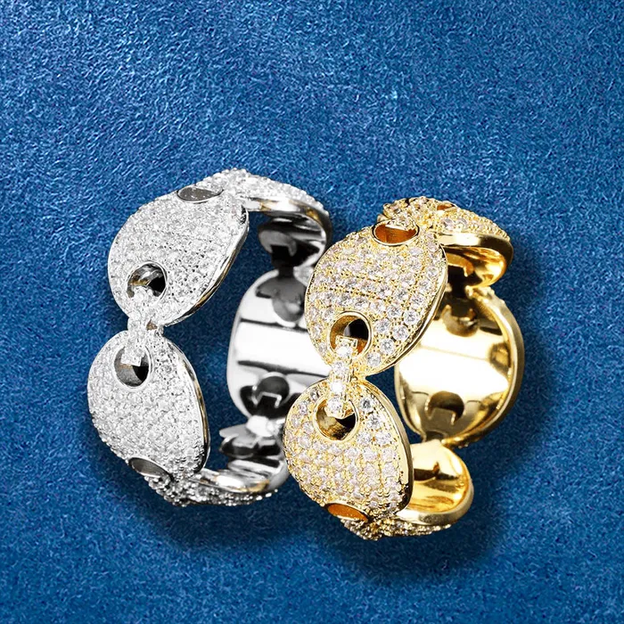Rings IceZeusShop Iced Out Pig Nose Ring Rings IceZeusShop Iced Out Pig Nose Ring