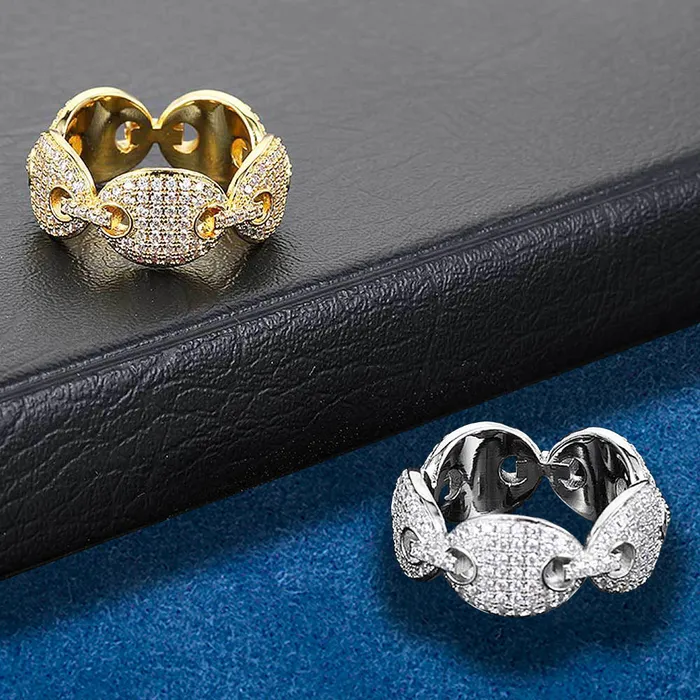 Rings IceZeusShop Iced Out Pig Nose Ring Rings IceZeusShop Iced Out Pig Nose Ring