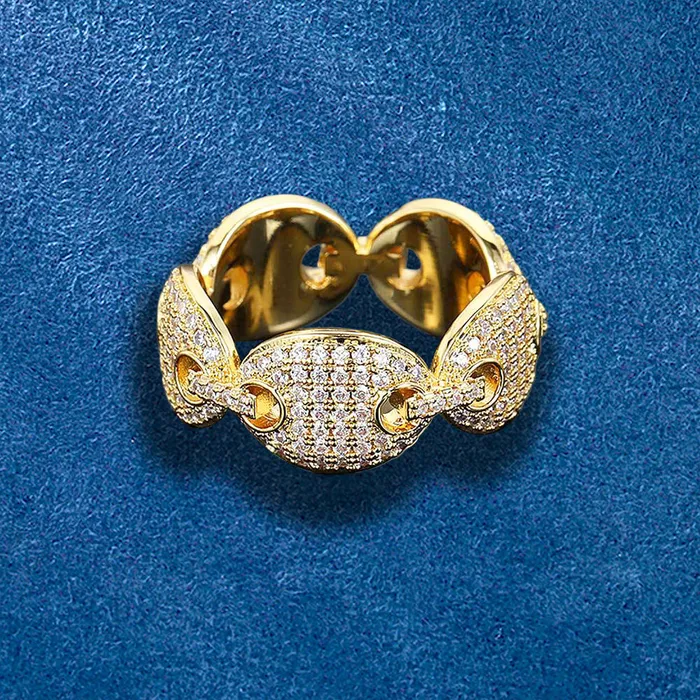 Rings IceZeusShop Iced Out Pig Nose Ring Rings IceZeusShop Iced Out Pig Nose Ring