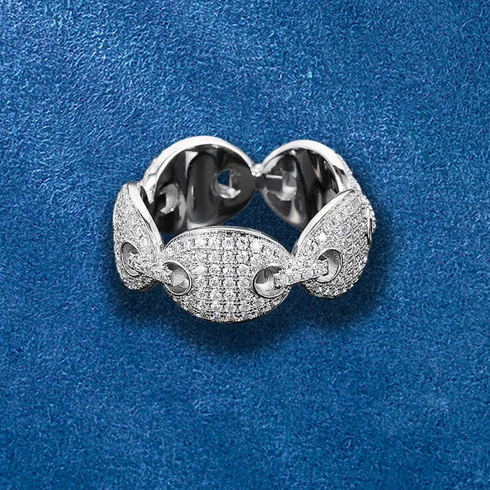 Rings IceZeusShop Iced Out Pig Nose Ring Rings IceZeusShop Iced Out Pig Nose Ring