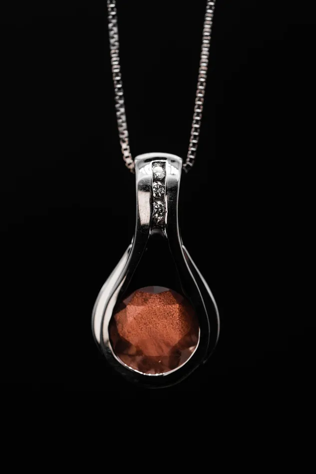 Sterling Silver Oregon Sunstone Pendant Desert Sun Mining Gem Co Necklaces