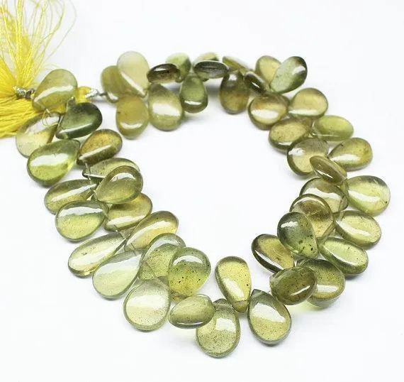 Earrings Beads Supplies USA Natural Yellow Moss Heliodor Pear Drop Smooth Loose Beads Strand 24pc 10mm 12mm Earrings Beads Supplies USA Natural Yellow Moss Heliodor Pear Drop Smooth Loose Beads Strand 24pc 10mm 12mm