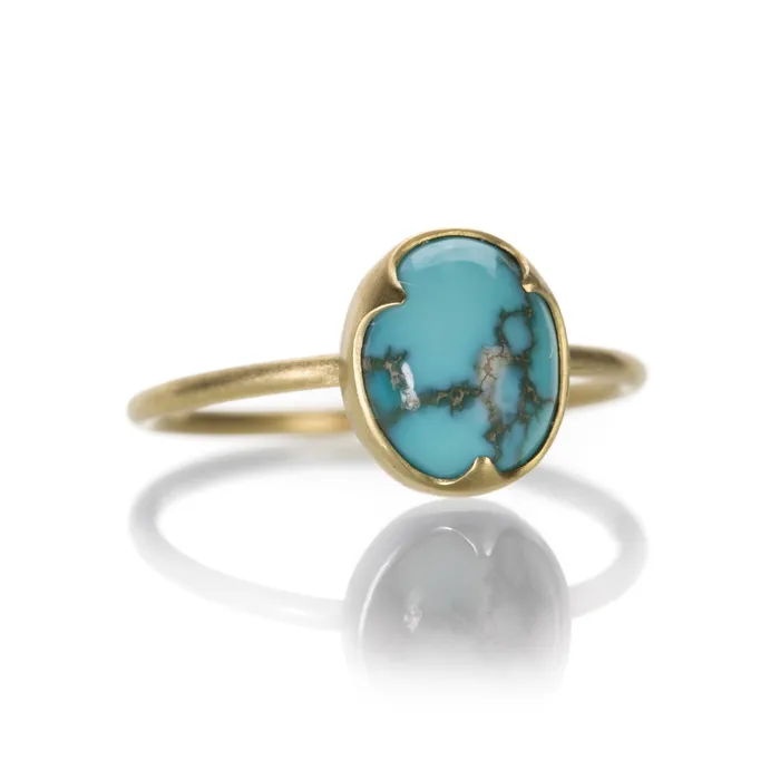 Gabriella Kiss Rings Turquoise with Matrix Ring