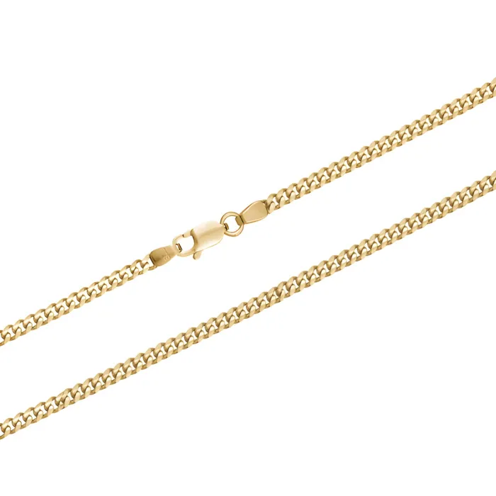 Independent Jewellers 10kt Yellow Gold Curb60 Chain 22inch Necklaces